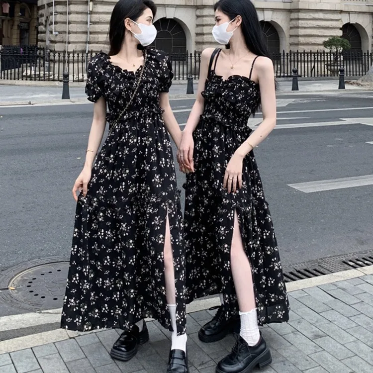 Summer Y2K Retro Floral Printed Dress Women Fashion Club Party Sexy Split Dresses Female A-lineVestido Sundress
Summer Y2K Retro Floral Printed Dress Women Fashion Club Party Sexy Split Dresses Female A-lineVestido Sundress