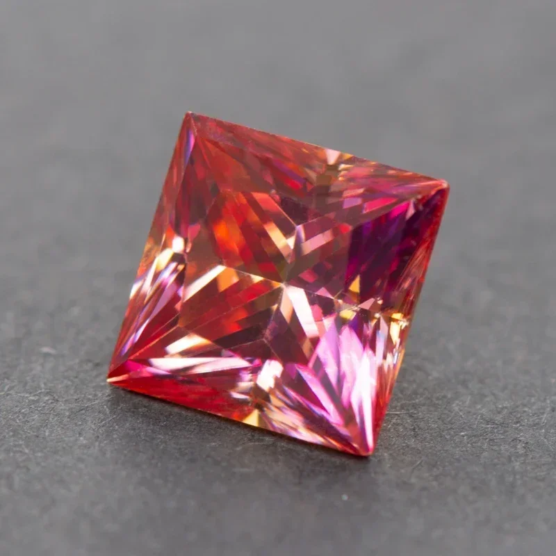 NEW Moissanite Stone Princess Cut Watermelon Red Color Lab Grown Diamond Charms DIY Jewelry Making Materials with GRA Certifica
NEW Moissanite Stone Princess Cut Watermelon Red Color Lab Grown Diamond Charms DIY Jewelry Making Materials with GRA Certifica
