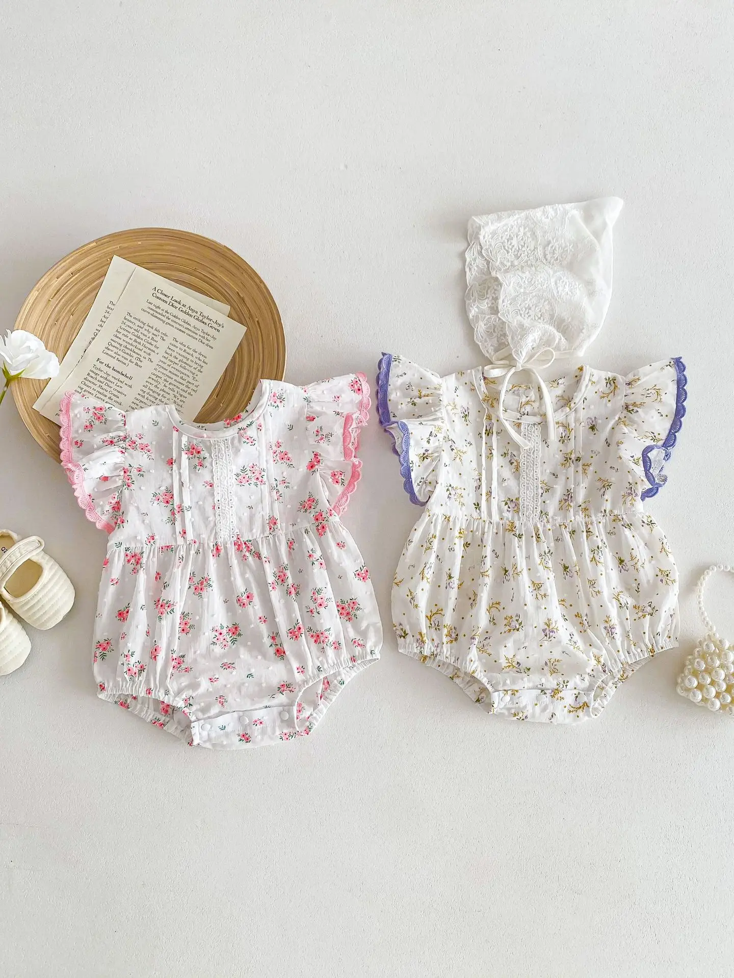 2024 New Summer Children Clothes Newborn Baby Girl Dress Romper Short Sleeved Cotton Mesh Splicing Toddler Baby Girls Jumpsuit
2024 New Summer Children Clothes Newborn Baby Girl Dress Romper Short Sleeved Cotton Mesh Splicing Toddler Baby Girls Jumpsuit