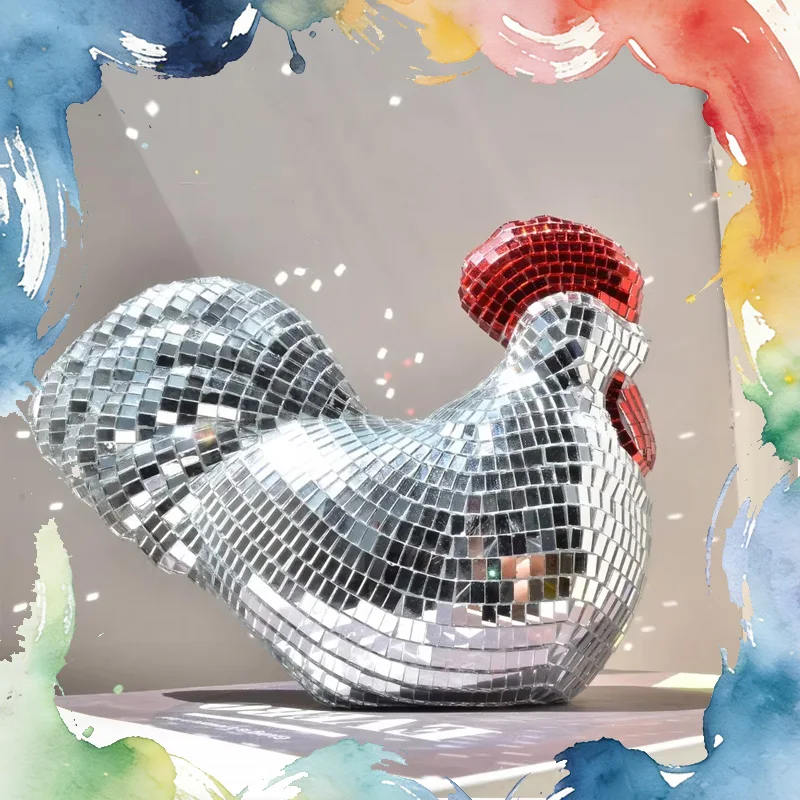 Зеркальный декор: Диско-шар, Украшение в виде петуха/курицы, Декоративный элемент для вечеринок, Подарок на день рождения, Скульптура, Статуэтка
Зеркальный декор: Диско-шар, Украшение в виде петуха/курицы, Декоративный элемент для вечеринок, Подарок на день рождения, Скульптура, Статуэтка