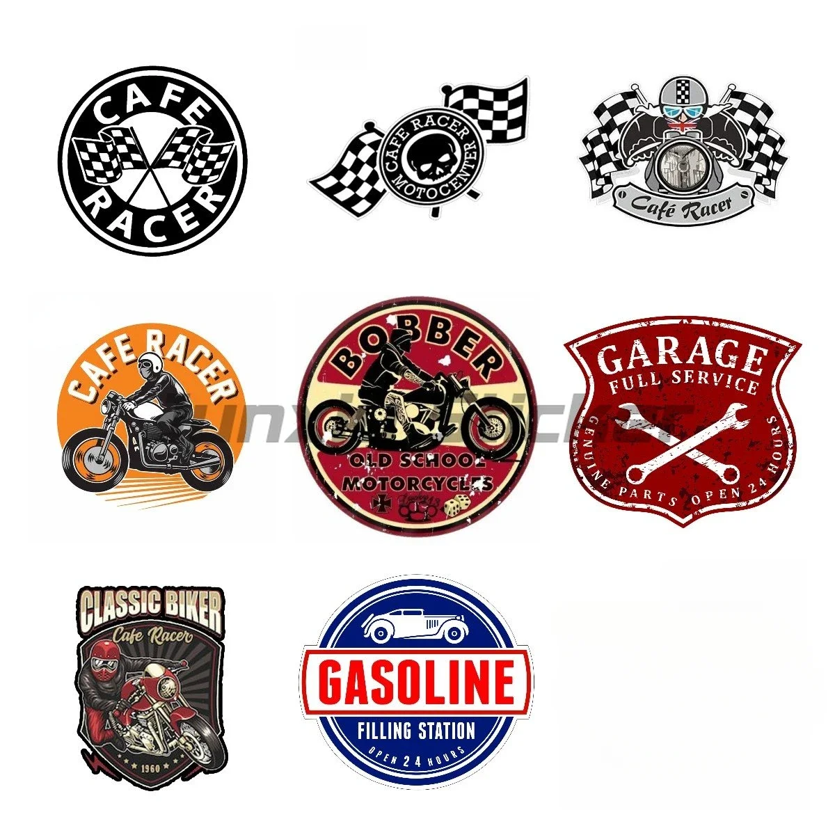 Cafe Racer Creative Car Sticker Skull Piston Helmet Accessories Waterproof Cover Scratch Vinyl Decal Personality Stickers
Cafe Racer Creative Car Sticker Skull Piston Helmet Accessories Waterproof Cover Scratch Vinyl Decal Personality Stickers