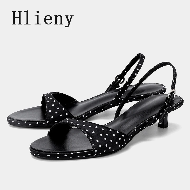 Hlieny Fashion Silk Satin Polka Dot Sandals Women Sexy Open Toe Buckle Strap Summer Low Heels Party Dress Shoes Zapatos De Mujer
Hlieny Fashion Silk Satin Polka Dot Sandals Women Sexy Open Toe Buckle Strap Summer Low Heels Party Dress Shoes Zapatos De Mujer