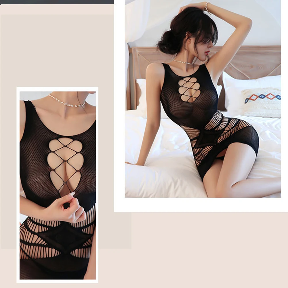 Sexy Lingerie Women Dress Crotchless Fishnet Mesh Tights Erotic Bodysuit Temptation Bathrobe Nightgowns Nightwear Porno Clubwear 
Sexy Lingerie Women Dress Crotchless Fishnet Mesh Tights Erotic Bodysuit Temptation Bathrobe Nightgowns Nightwear Porno Clubwear