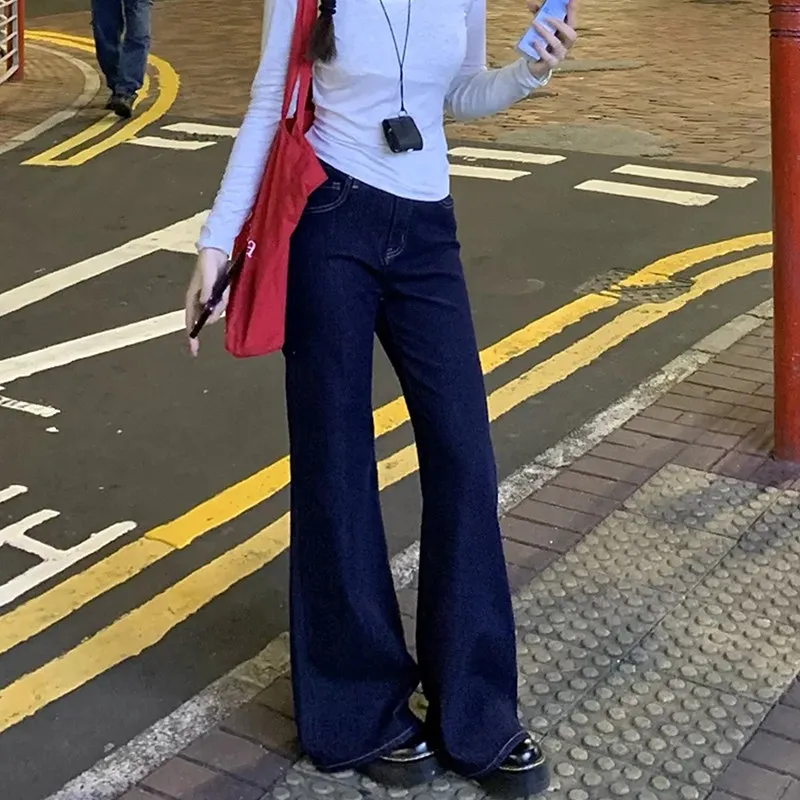 High Waist Bell Bottom Jeans Women's Spring New Style Slimming Denim Blue Micro Flared Pants Soft Cotton Elastic Wear Resistant
High Waist Bell Bottom Jeans Women's Spring New Style Slimming Denim Blue Micro Flared Pants Soft Cotton Elastic Wear Resistant