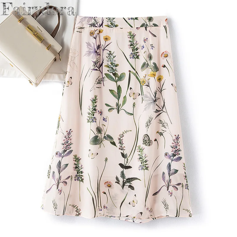 Women's Elegant High Waist Long Skirts, 100% Mulberry Silk, A-line, Vintage Ink Printing, Invisible Zipper Fly, Summer
Women's Elegant High Waist Long Skirts, 100% Mulberry Silk, A-line, Vintage Ink Printing, Invisible Zipper Fly, Summer