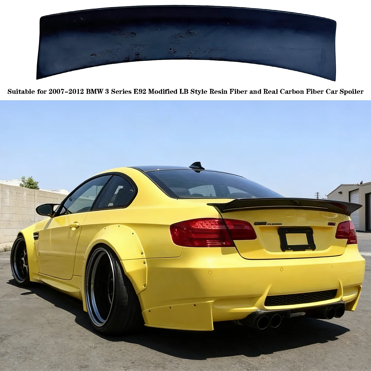 Suitable for 2007-2012 BMW 3 Series E92 Modified LB Style Resin Fiber and Real Carbon Fiber Car Spoiler
Suitable for 2007-2012 BMW 3 Series E92 Modified LB Style Resin Fiber and Real Carbon Fiber Car Spoiler