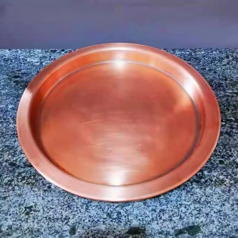 Handcrafted Vintage Red Copper Fruit Tray,Large Size Home Hamburger/Food Cheese Tableware,35cm Snack Cake Plate Table Decoration
Handcrafted Vintage Red Copper Fruit Tray,Large Size Home Hamburger/Food Cheese Tableware,35cm Snack Cake Plate Table Decoration