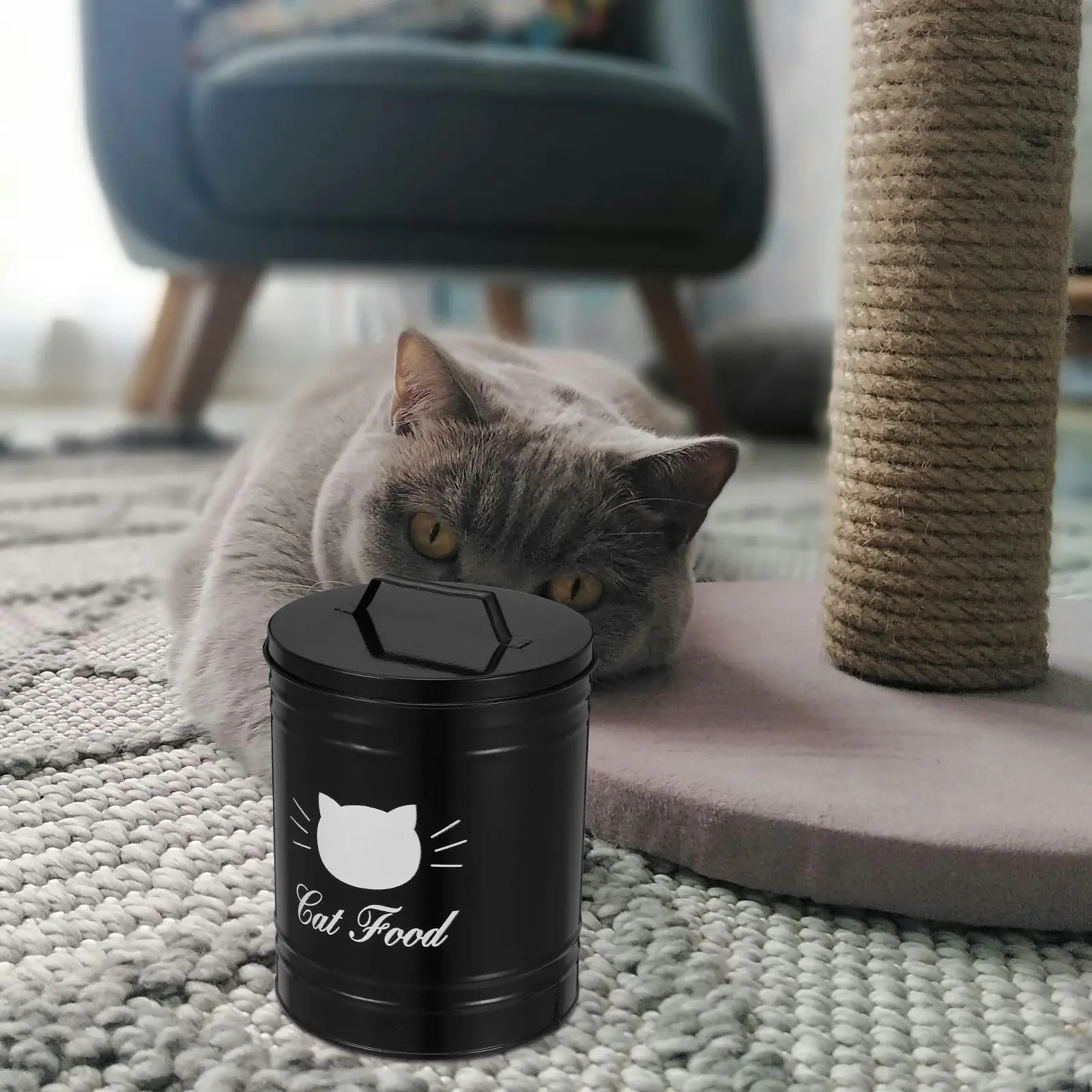 Metal Pet Food Storage Container Iron Airtight Seal Sealed Dog Cat Food Bin Treat Jar Bucket Dog Treat Jars for Kitchen Counter
Metal Pet Food Storage Container Iron Airtight Seal Sealed Dog Cat Food Bin Treat Jar Bucket Dog Treat Jars for Kitchen Counter