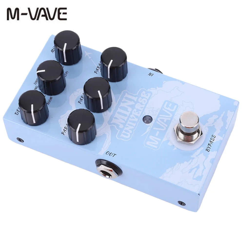 M-VAVE Digital Reverb Pedal - Mini Universe, 9 Analog Reverb Effects, Metal Pedal for Electric Guitar, Bass, Music
M-VAVE Digital Reverb Pedal - Mini Universe, 9 Analog Reverb Effects, Metal Pedal for Electric Guitar, Bass, Music