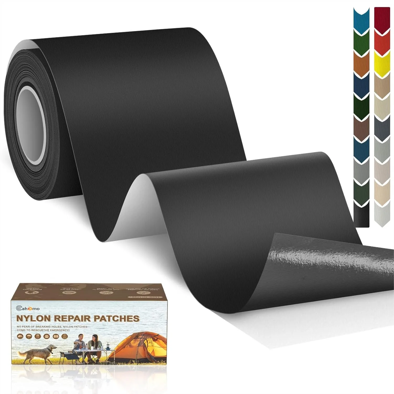 Nylon Repair Patch 3x79 Inch Self Adhesive Fabric Tape for Tent Umbrella Down Jackets Sleeping Bag Camping Gear Black
Nylon Repair Patch 3x79 Inch Self Adhesive Fabric Tape for Tent Umbrella Down Jackets Sleeping Bag Camping Gear Black