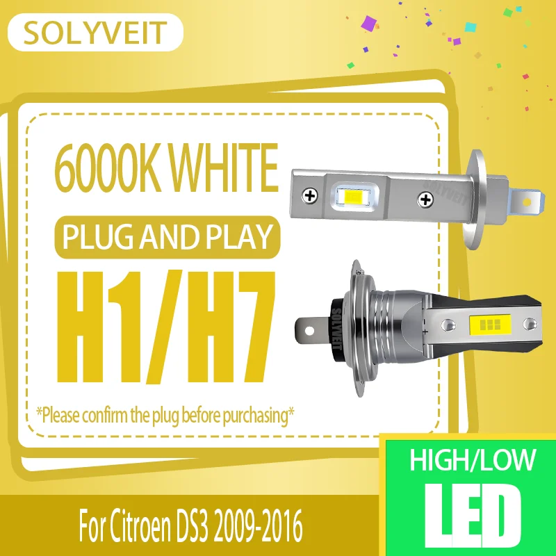 Swiftly brighten every drive with 6000K H1/H7 LED Car Headlamp High Low For Citroen DS3 2009 2010 2011 2012 2013 2014 2015 2016
Swiftly brighten every drive with 6000K H1/H7 LED Car Headlamp High Low For Citroen DS3 2009 2010 2011 2012 2013 2014 2015 2016