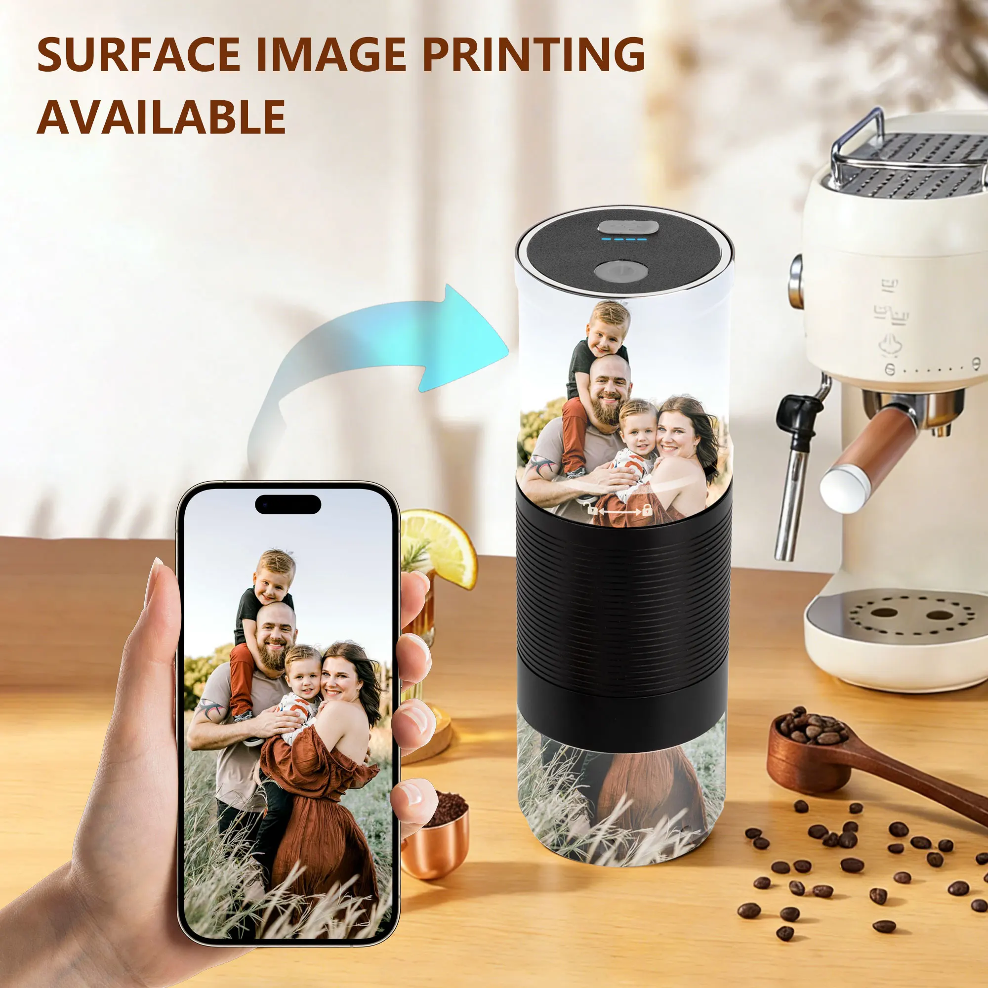 Personalized Electric Coffee Grinder, Custom Coffee Bean Grinder Unique Gift for Coffee Lovers Portable Grinder for Holiday Gift
Personalized Electric Coffee Grinder, Custom Coffee Bean Grinder Unique Gift for Coffee Lovers Portable Grinder for Holiday Gift