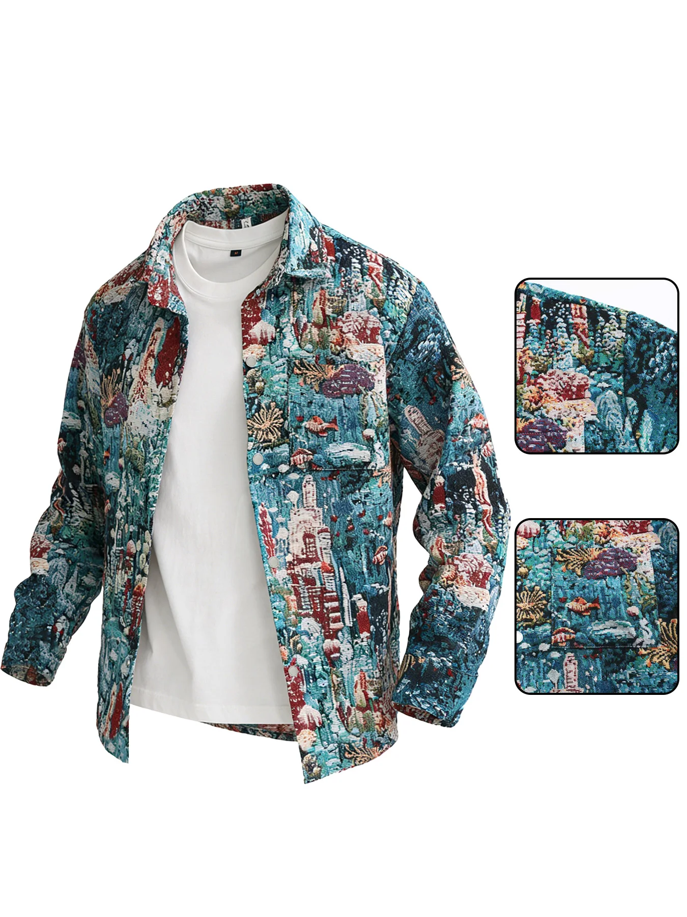 Весенне-осенняя новая куртка с лацканами и жаккардом для мужчин, стильная и универсальная модная повседневная куртка
Весенне-осенняя новая куртка с лацканами и жаккардом для мужчин, стильная и универсальная модная повседневная куртка