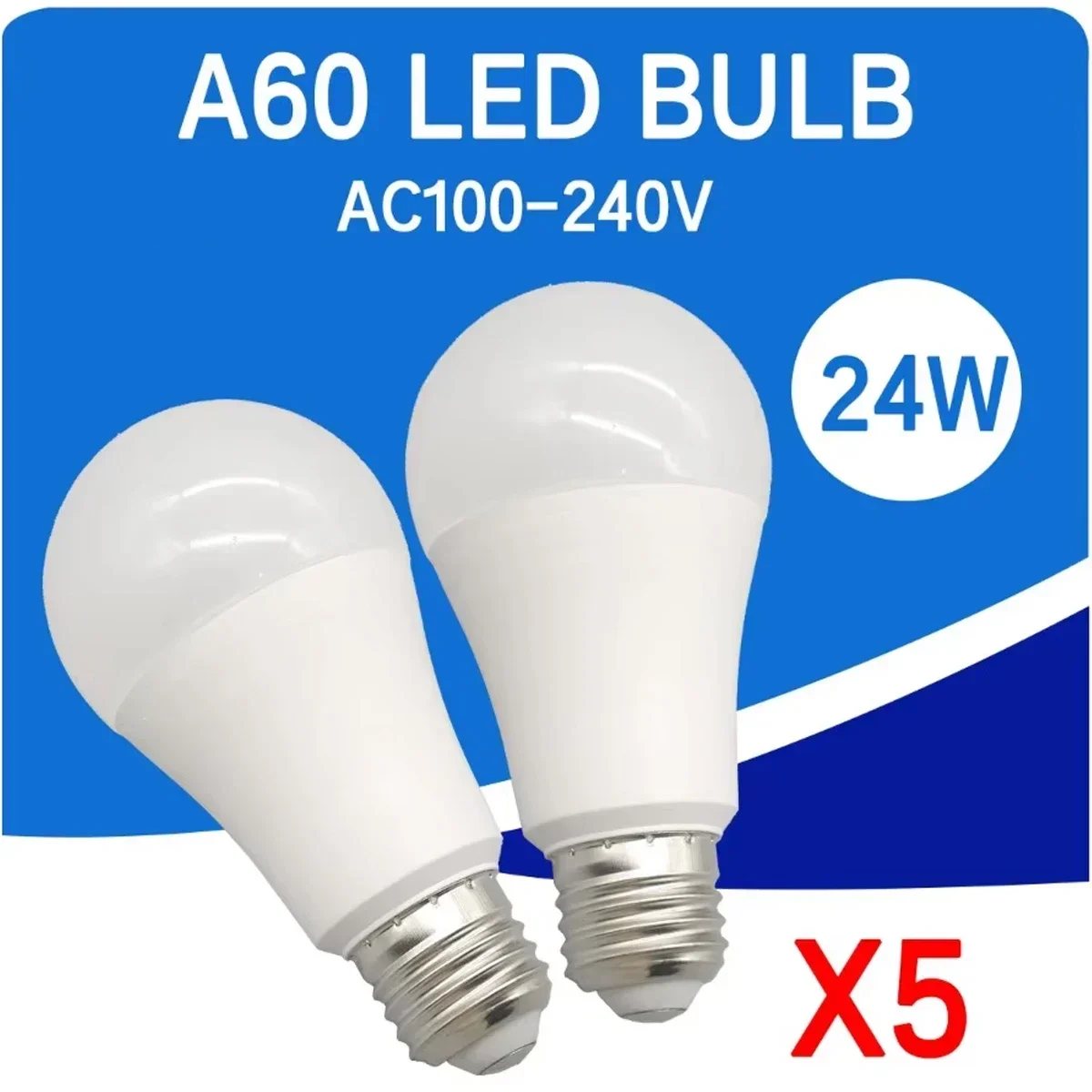 5Pack Super Bright 24W 2400lm LED Bulb Lamp Light E27 AC 220V 110V Mini Lamp 3000K 4000K 6000K Cold Lighting for Foyer Derec
5Pack Super Bright 24W 2400lm LED Bulb Lamp Light E27 AC 220V 110V Mini Lamp 3000K 4000K 6000K Cold Lighting for Foyer Derec
