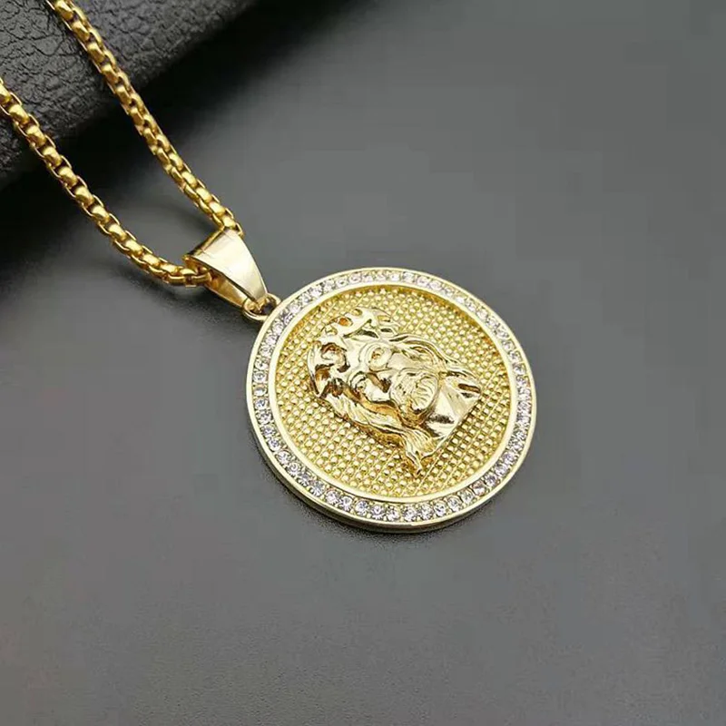 Hip Hop Gold Color Stainless Steel Jesus Piece Pendants Necklaces for Men Rapper Jewelry Drop Shipping
Hip Hop Gold Color Stainless Steel Jesus Piece Pendants Necklaces for Men Rapper Jewelry Drop Shipping