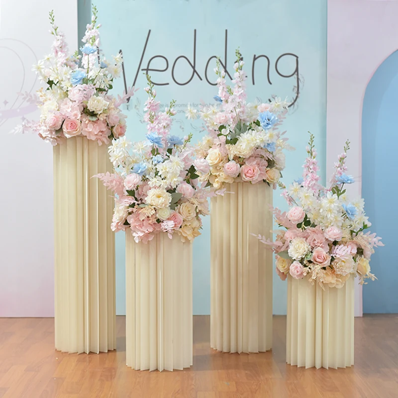 White Round Flower Cake Stand Pedestal Cylinders Display Flower Stand for Wedding Road Guide Aisle Decoration Wholesale 
White Round Flower Cake Stand Pedestal Cylinders Display Flower Stand for Wedding Road Guide Aisle Decoration Wholesale