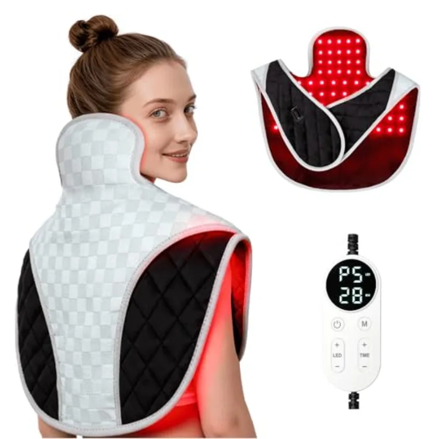 Red Light Therapy for Neck and Shoulders 3-in-1 LED Bead 660nmand850nm Infrared Light Therapy Belt for Neck Waist Back with Tim
Red Light Therapy for Neck and Shoulders 3-in-1 LED Bead 660nmand850nm Infrared Light Therapy Belt for Neck Waist Back with Tim