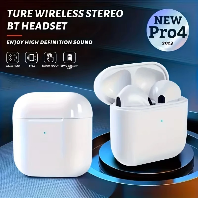 Беспроводные наушники Pro 4 TWS, Bluetooth-совместимая водонепроницаемая гарнитура 5.3 с микрофоном для наушников Xiaomi iPhone Pro4
Беспроводные наушники Pro 4 TWS, Bluetooth-совместимая водонепроницаемая гарнитура 5.3 с микрофоном для наушников Xiaomi iPhone Pro4