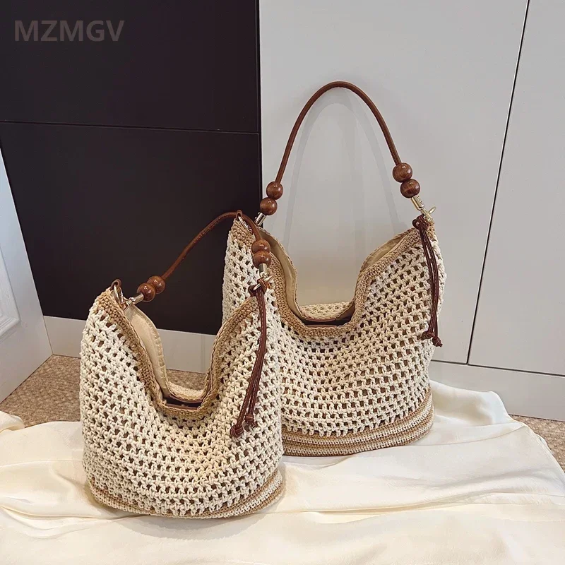 Meet You Summer Hollow Out Weaving Straw Bag Large Capacity Knitted Tote for Women Females Beach Bag Simple Handbags and Purses
Meet You Summer Hollow Out Weaving Straw Bag Large Capacity Knitted Tote for Women Females Beach Bag Simple Handbags and Purses