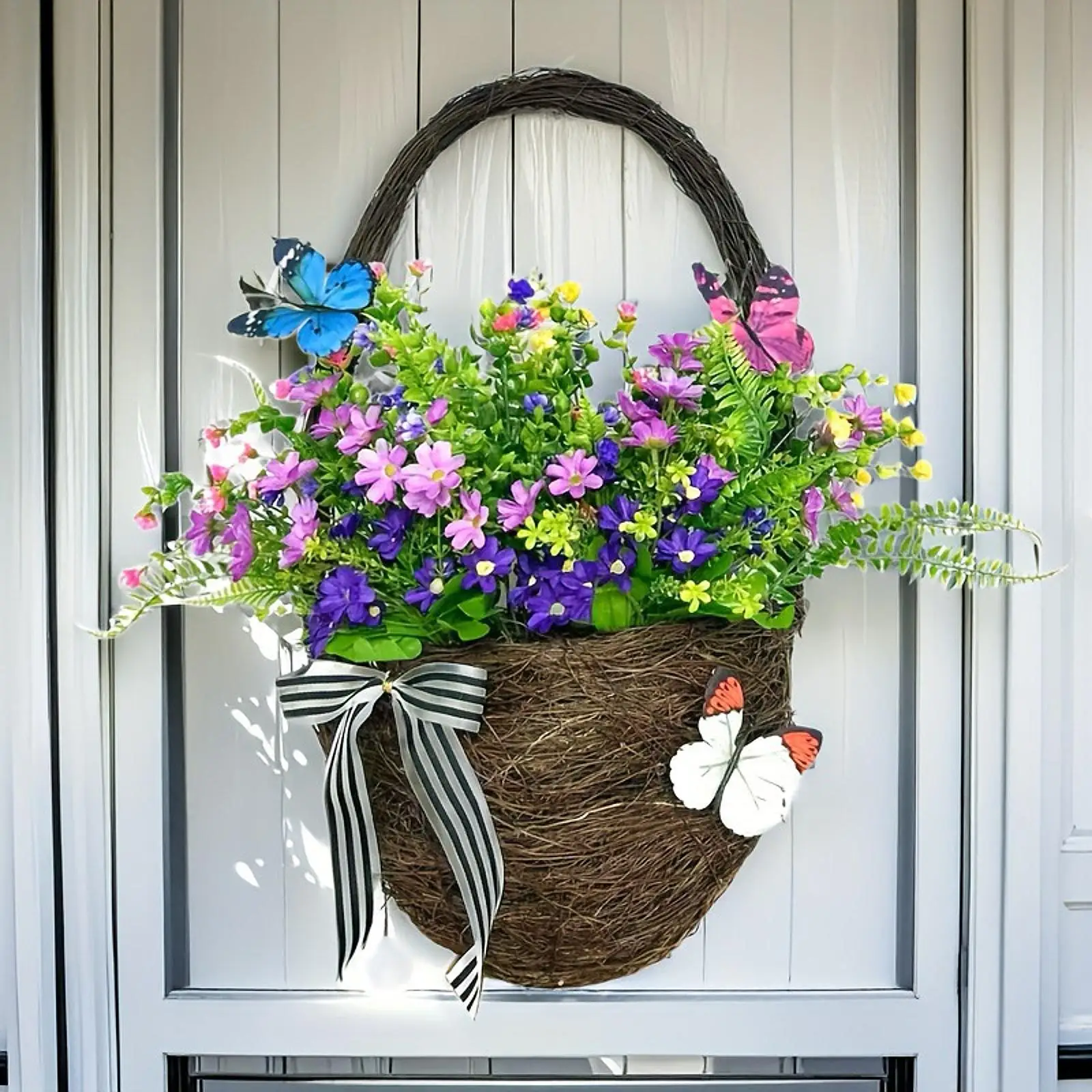 Door Hanger Basket Wreath Home Decor Decoration Ornament Front Door Garland for Housewarming Porch Balcony
Door Hanger Basket Wreath Home Decor Decoration Ornament Front Door Garland for Housewarming Porch Balcony