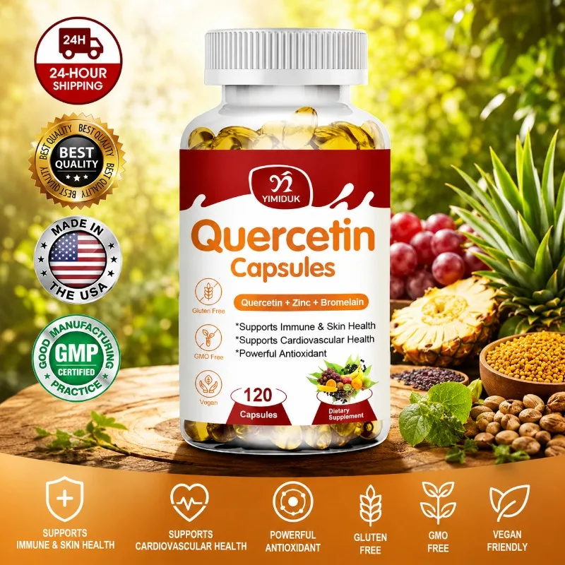 Vegan Quercetin Capsules, with Zinc & Green Tea, Fortify Immunity, Support Heart, Clear Free Radicals, for Adult
Vegan Quercetin Capsules, with Zinc & Green Tea, Fortify Immunity, Support Heart, Clear Free Radicals, for Adult