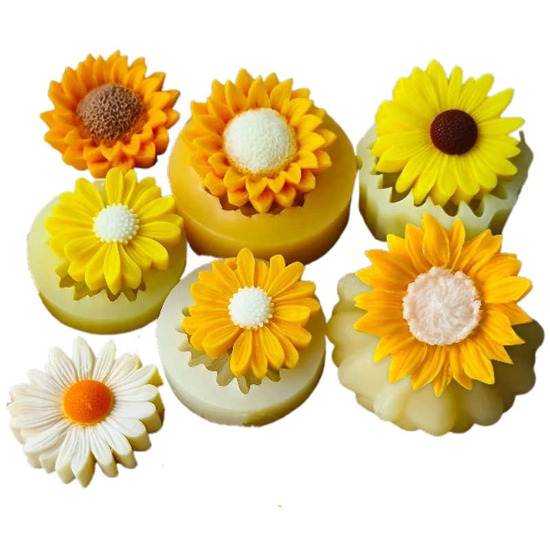 1pcs Daisy Sunflower Silicone Soap Mold DIY Handmade Chrysanthemum Aromatherapy Candle Gypsum Crafts Clay Mold Home Gift
1pcs Daisy Sunflower Silicone Soap Mold DIY Handmade Chrysanthemum Aromatherapy Candle Gypsum Crafts Clay Mold Home Gift
