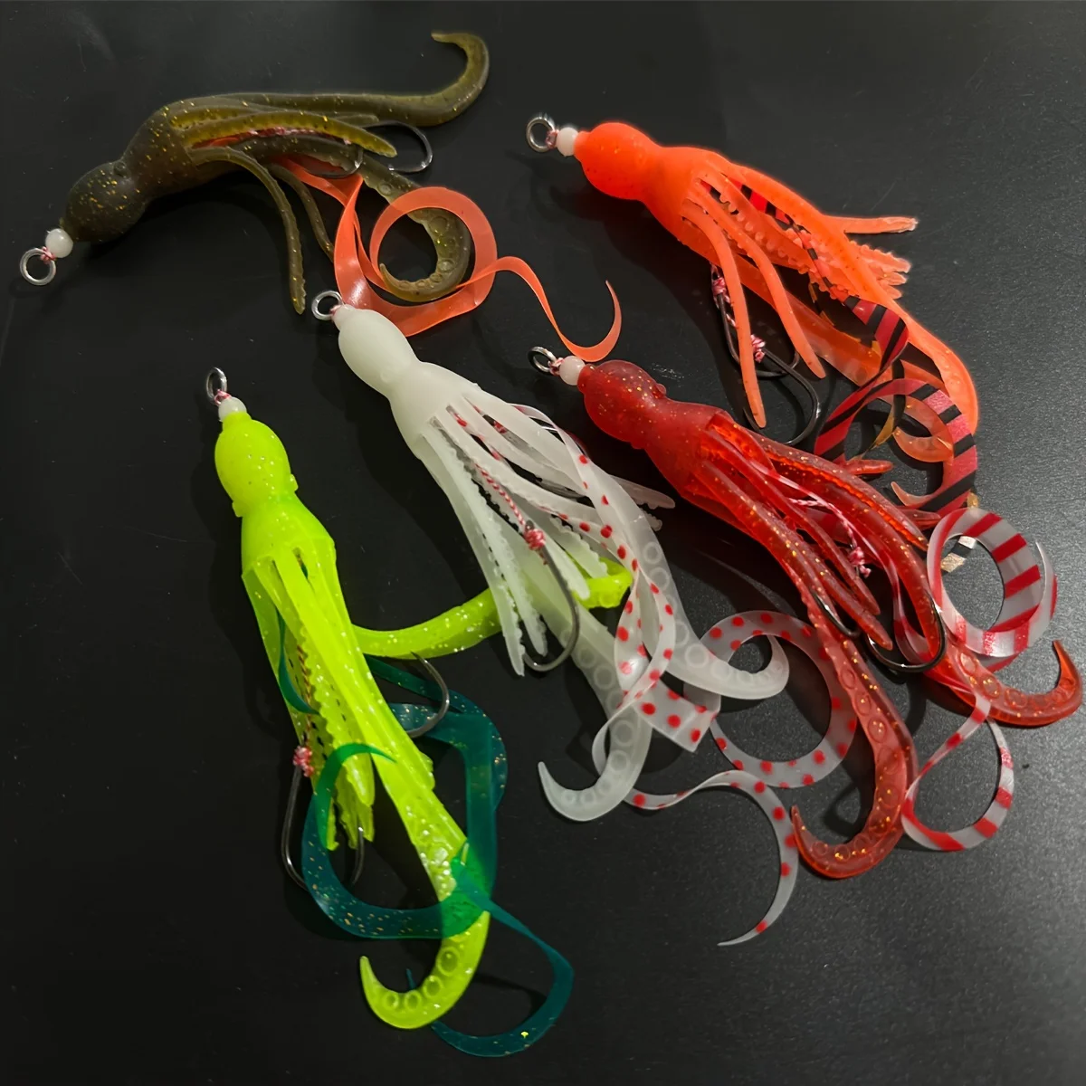 Sea Fishing Night Light Uv Octopus Soft Bait Squid Bait Octopus Soft Strap Bkk Iron Plate Fish Hook 5pcs
Sea Fishing Night Light Uv Octopus Soft Bait Squid Bait Octopus Soft Strap Bkk Iron Plate Fish Hook 5pcs