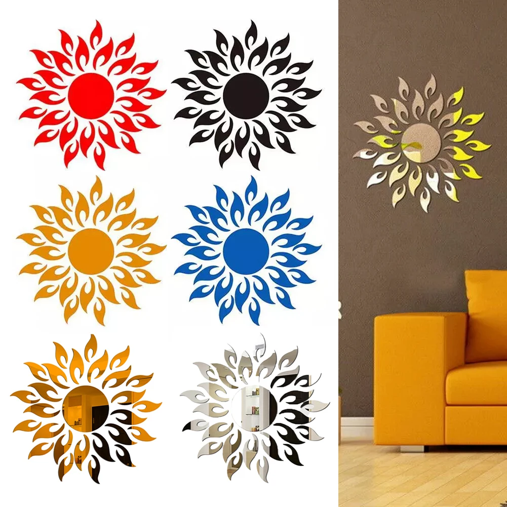 3D Mirror Sun Flower Art Removable Wall Sticker Acrylic Mural Decal Household Room Home Decoration Stickers Decor Accessories
3D Mirror Sun Flower Art Removable Wall Sticker Acrylic Mural Decal Household Room Home Decoration Stickers Decor Accessories