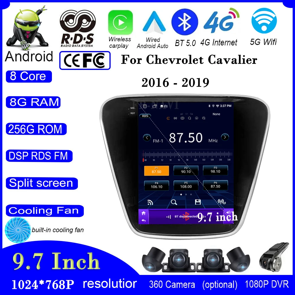9.7" Android 14 For Chevrolet Cavalier 2016 - 2019 Car Radio Multimedia Player RDS Video GPS DSP IPS Navigation Carplay
9.7" Android 14 For Chevrolet Cavalier 2016 - 2019 Car Radio Multimedia Player RDS Video GPS DSP IPS Navigation Carplay
