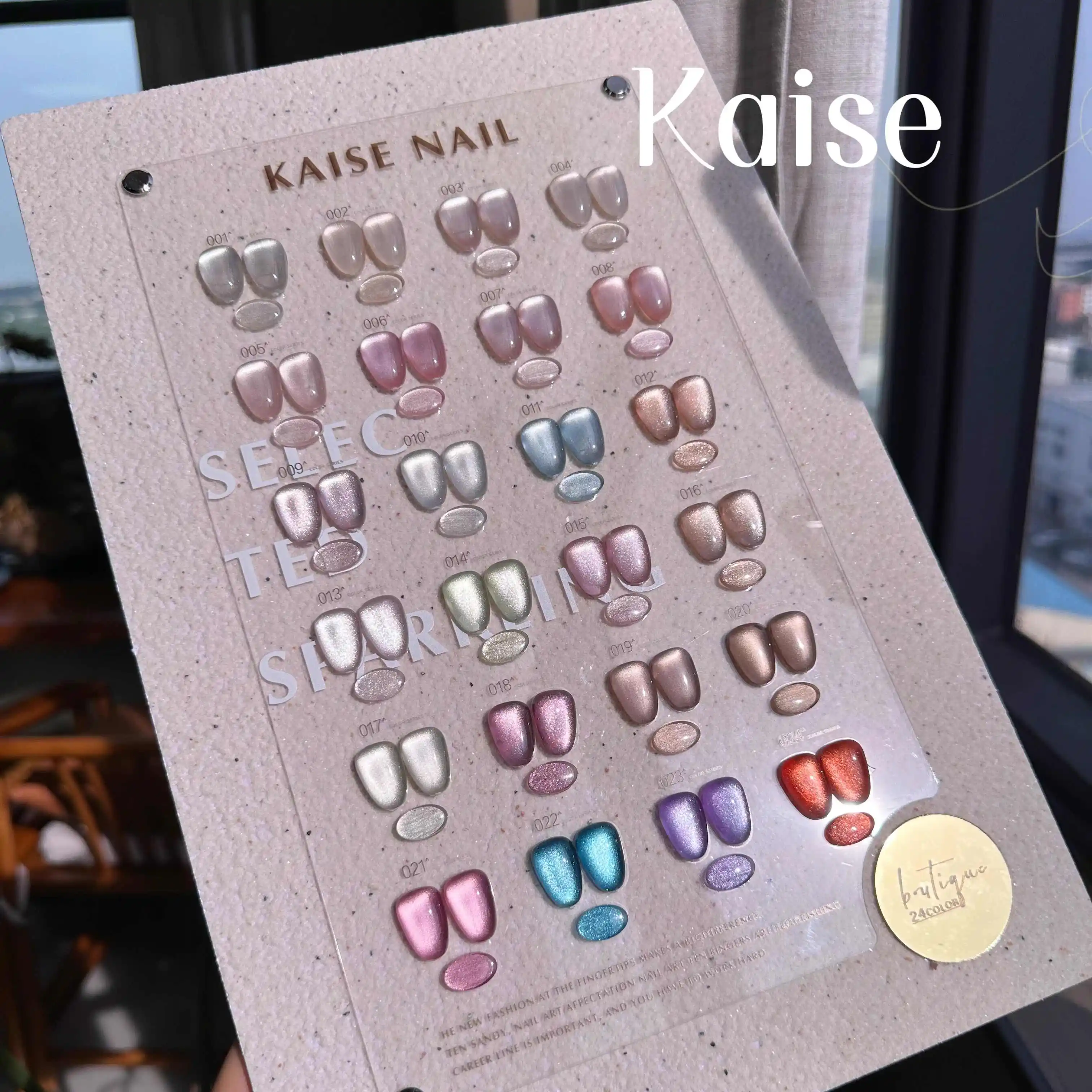 KAISE 24 цвета Набор гелей для ногтей «кошачий глаз» Модный набор для дизайна ногтей 2024 Новая профессиональная горячая распродажа Нетоксичный УФ-гель Маникюрный салон Оптовая продажа
KAISE 24 цвета Набор гелей для ногтей «кошачий глаз» Модный набор для дизайна ногтей 2024 Новая профессиональная горячая распродажа Нетоксичный УФ-гель Маникюрный салон Оптовая продажа