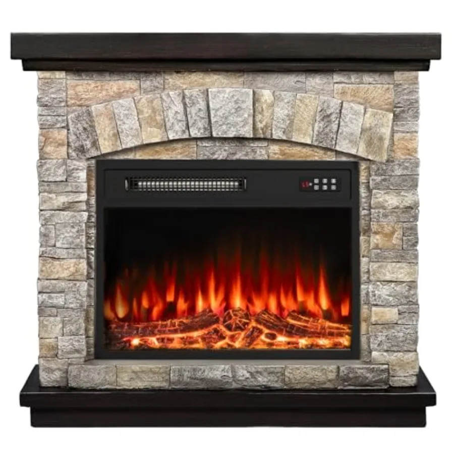 36" Electric Fireplace with Mantel, 23 inch Electric Fireplace Insert, TV Stand Freestanding Heater with Remote Control Timer L
36" Electric Fireplace with Mantel, 23 inch Electric Fireplace Insert, TV Stand Freestanding Heater with Remote Control Timer L