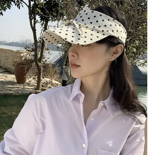 Polka Dot White Open-Top Hat with Wide Brim, Headband and Bow – Women’s Fashionable and Versatile Outdoor Sun Hat
Polka Dot White Open-Top Hat with Wide Brim, Headband and Bow – Women’s Fashionable and Versatile Outdoor Sun Hat