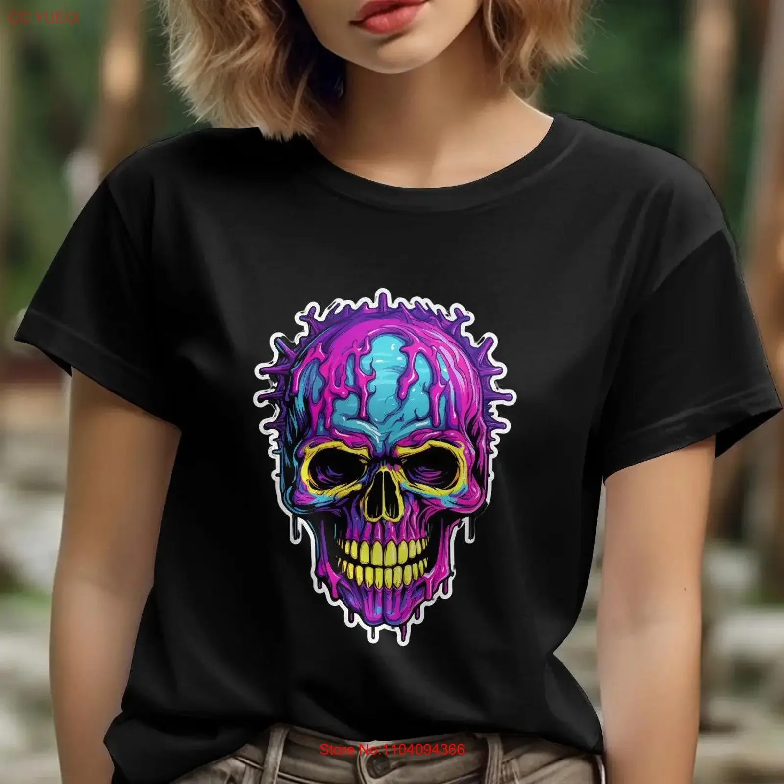Psychedelic Neon Skull T Shirt Colorful Drip Art Urban Streetwear Bold StatemenT vintage Washed Top For Everyday Wear Soft
Psychedelic Neon Skull T Shirt Colorful Drip Art Urban Streetwear Bold StatemenT vintage Washed Top For Everyday Wear Soft