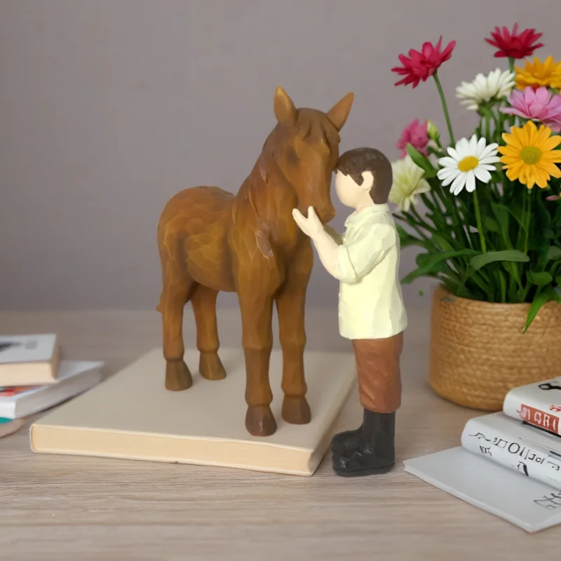 Boy and Horse Statue Gifts Cartoon character boy sculpture Decor Polyresin Animal Arts Decoration Sculpture Home Decoration
Boy and Horse Statue Gifts Cartoon character boy sculpture Decor Polyresin Animal Arts Decoration Sculpture Home Decoration