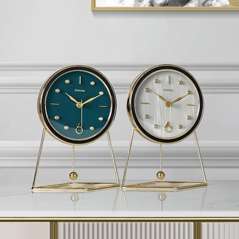 Creative Light Luxury Desk Clock Living Room Personality Household Decoration Reloj Despertador Desktop Clocks
Creative Light Luxury Desk Clock Living Room Personality Household Decoration Reloj Despertador Desktop Clocks