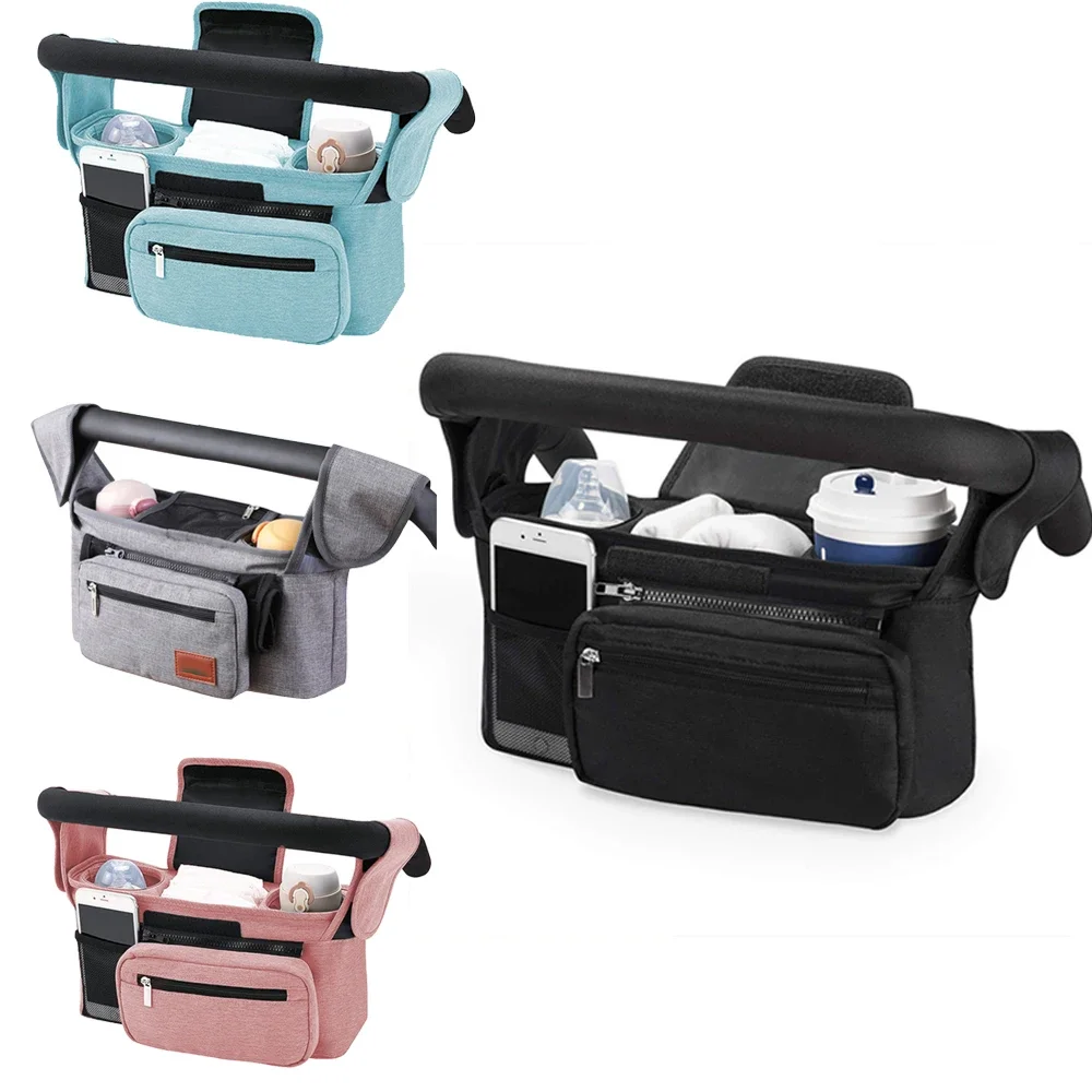Baby Stroller Organizer with 2 Insulated Cup Holder Detachable Zippered Pocket & Adjustable Shoulder Strap, Universal Stroller A
Baby Stroller Organizer with 2 Insulated Cup Holder Detachable Zippered Pocket & Adjustable Shoulder Strap, Universal Stroller A