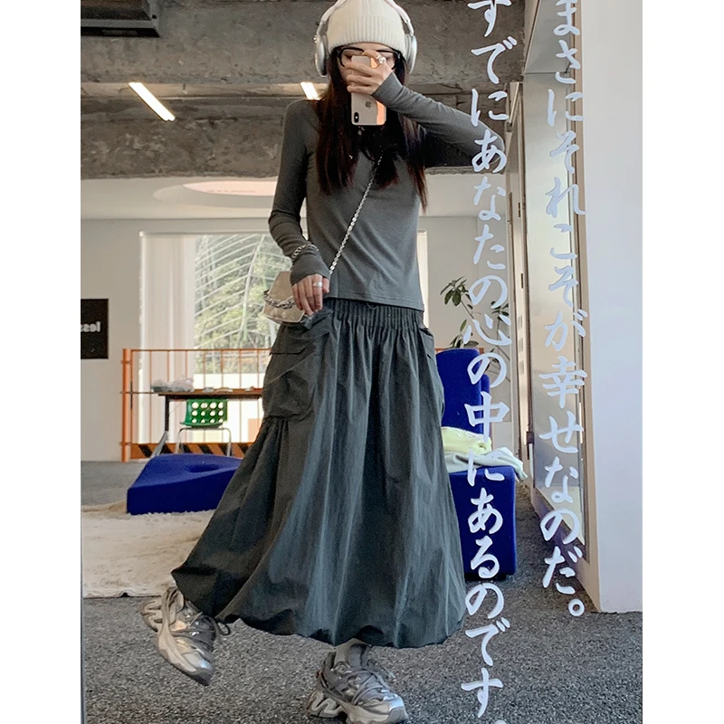 High Waist A-Line Midi Skirt Loose Fitting Pear ape Trendy Spring Autumn New Arrival Japanese Sle Retro Fluffy Skirt
High Waist A-Line Midi Skirt Loose Fitting Pear ape Trendy Spring Autumn New Arrival Japanese Sle Retro Fluffy Skirt