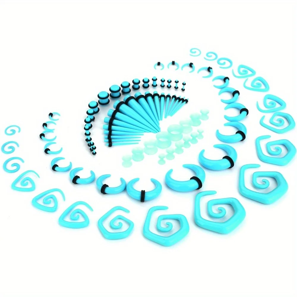 BESTEEL 1Pc Ear Stretching Acrylic Tapers and Plugs Spiral Tapers Silicone Ear Gauges Expander Ear 14G-00G Body Piercing Jewelry
BESTEEL 1Pc Ear Stretching Acrylic Tapers and Plugs Spiral Tapers Silicone Ear Gauges Expander Ear 14G-00G Body Piercing Jewelry