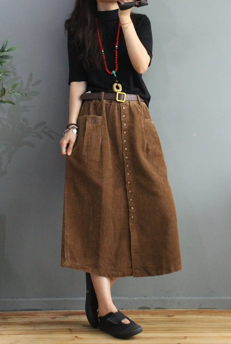 Художественная вельветовая юбка в стиле ретро с поясом, юбка-миди трапециевидной формы с высокой талией, корейская юбка-миди для поездок на работу, осень-зима, новое поступление, женская...
Художественная вельветовая юбка в стиле ретро с поясом, юбка-миди трапециевидной формы с высокой талией, корейская юбка-миди для поездок на работу, осень-зима, новое поступление, женская...