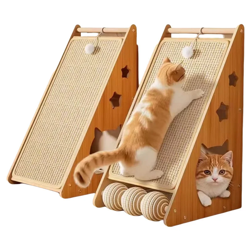 Durable Cat Trees & Scratcher Jute Sisal Board Climbing Frame with Balls Cartoon Cat Toys for Kitten & Cat Playing
Durable Cat Trees & Scratcher Jute Sisal Board Climbing Frame with Balls Cartoon Cat Toys for Kitten & Cat Playing