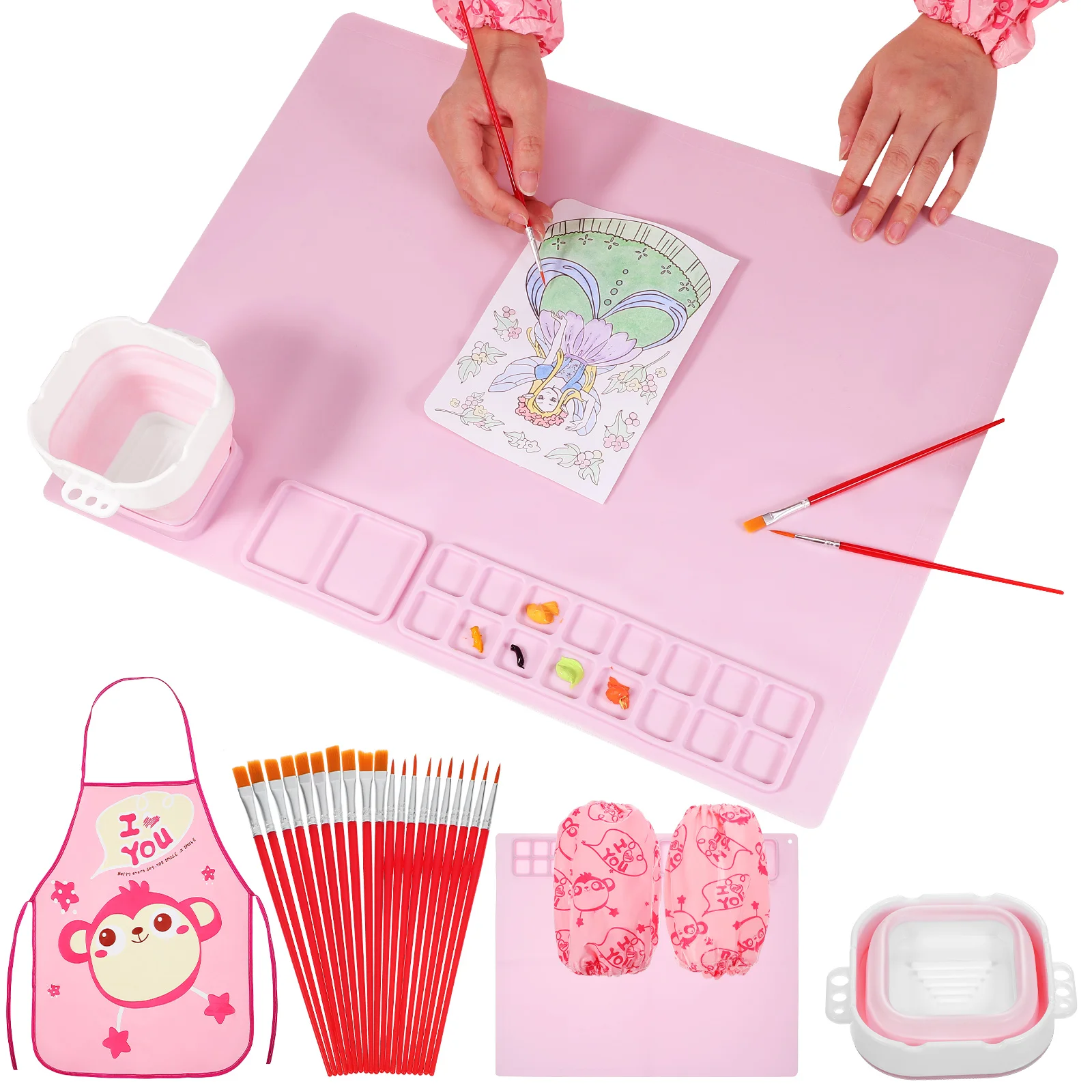 Силиконовый коврик для рисования, Цветные коврики для детей
Силиконовый коврик для рисования, Цветные коврики для детей