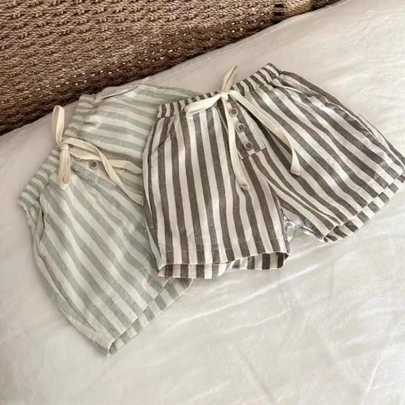 2025 Summer New Children Casual Striped Shorts For Boys Beach Pants Breathable Kids Girls Cotton Shorts Baby Clothes
2025 Summer New Children Casual Striped Shorts For Boys Beach Pants Breathable Kids Girls Cotton Shorts Baby Clothes