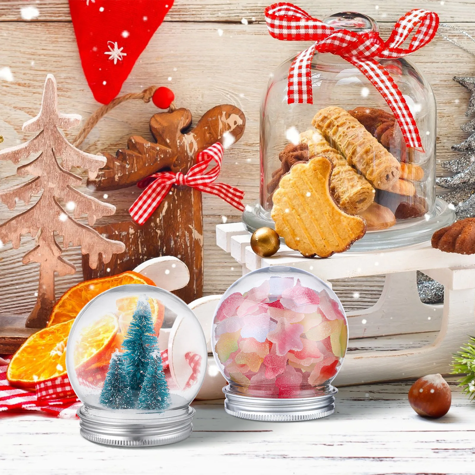 10 Pcs Christmas Snow Globe Craft Kit DIY Water Globe Set for Adults Mini Fillable Plastic Ball Unique Holiday Decoration Gift
10 Pcs Christmas Snow Globe Craft Kit DIY Water Globe Set for Adults Mini Fillable Plastic Ball Unique Holiday Decoration Gift