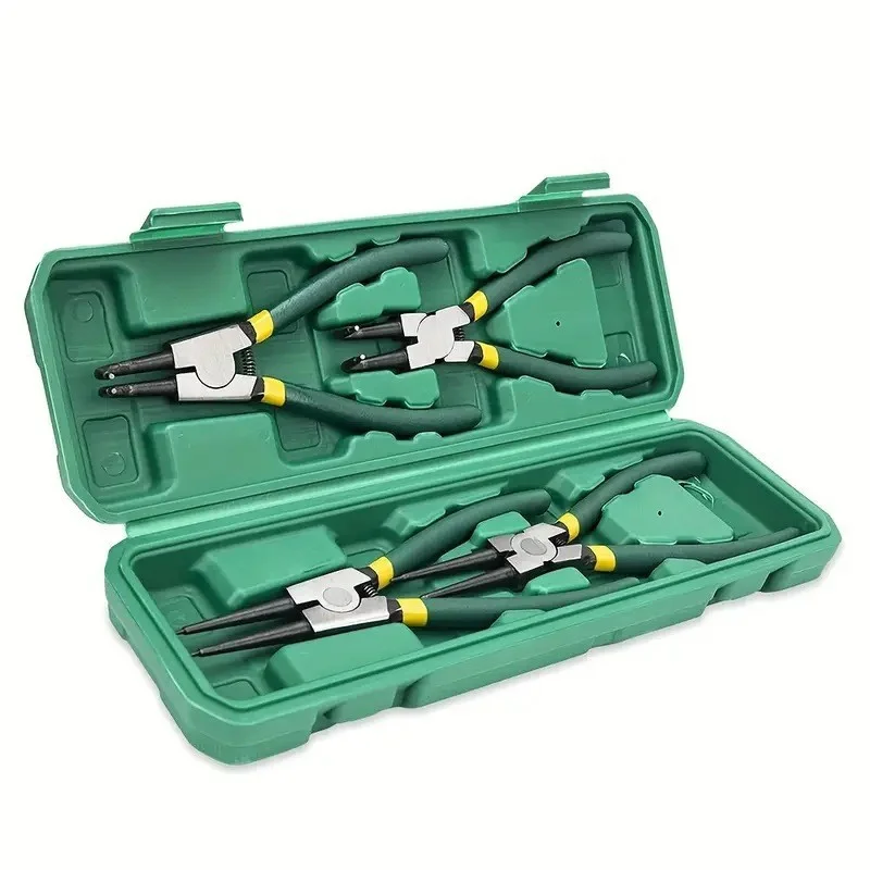 6/7 inch 4pcs/set Circlip Pliers Needle nose Pliers Retaining Ring Pliers for Removing Installing Puller Locking Rings Shafts
6/7 inch 4pcs/set Circlip Pliers Needle nose Pliers Retaining Ring Pliers for Removing Installing Puller Locking Rings Shafts