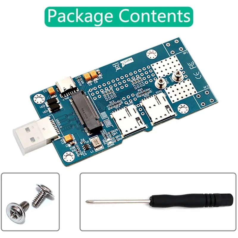 Адаптер GW-NGFF(M.2) к USB 3.0 с поддержкой двухкарт NANO SIM-карты, модуль 3G/4G/5G/LTE, подходящий для настольных компьютеров, простая установка 
Адаптер GW-NGFF(M.2) к USB 3.0 с поддержкой двухкарт NANO SIM-карты, модуль 3G/4G/5G/LTE, подходящий для настольных компьютеров, простая установка