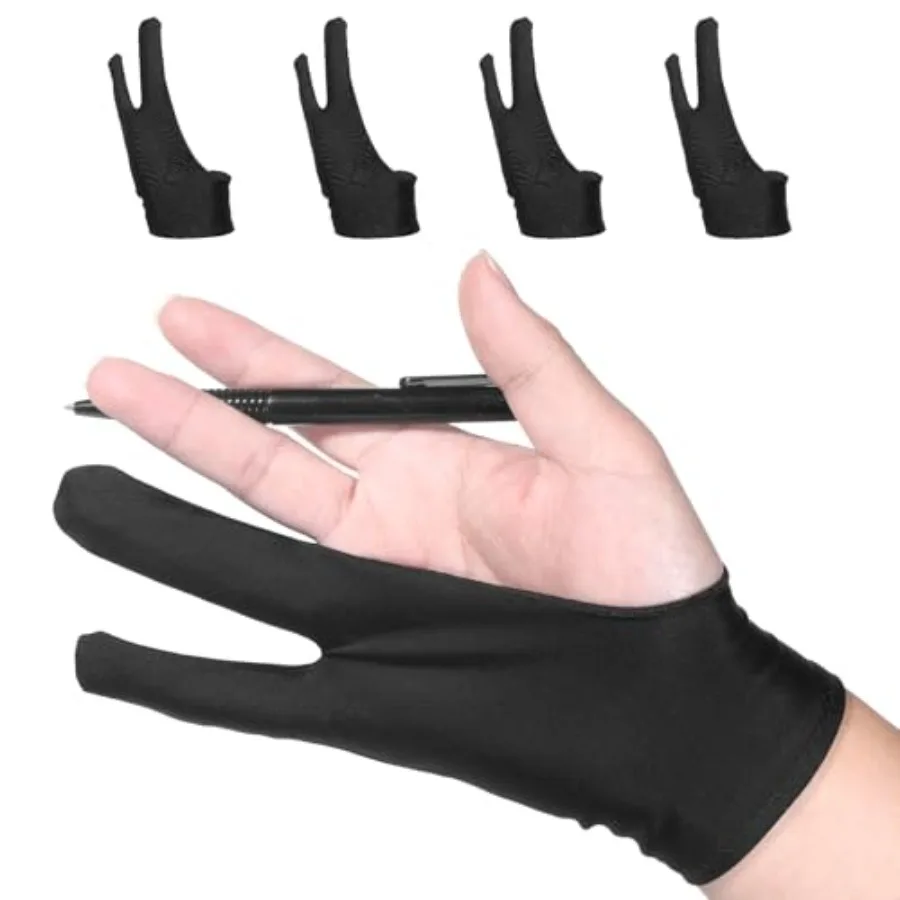 4 Pack Drawing Glove Digital Drawing Art Glove Palm Rejection for Capacitive Touch Screen Artist Right/Left Hand Graphic Tablet
4 Pack Drawing Glove Digital Drawing Art Glove Palm Rejection for Capacitive Touch Screen Artist Right/Left Hand Graphic Tablet