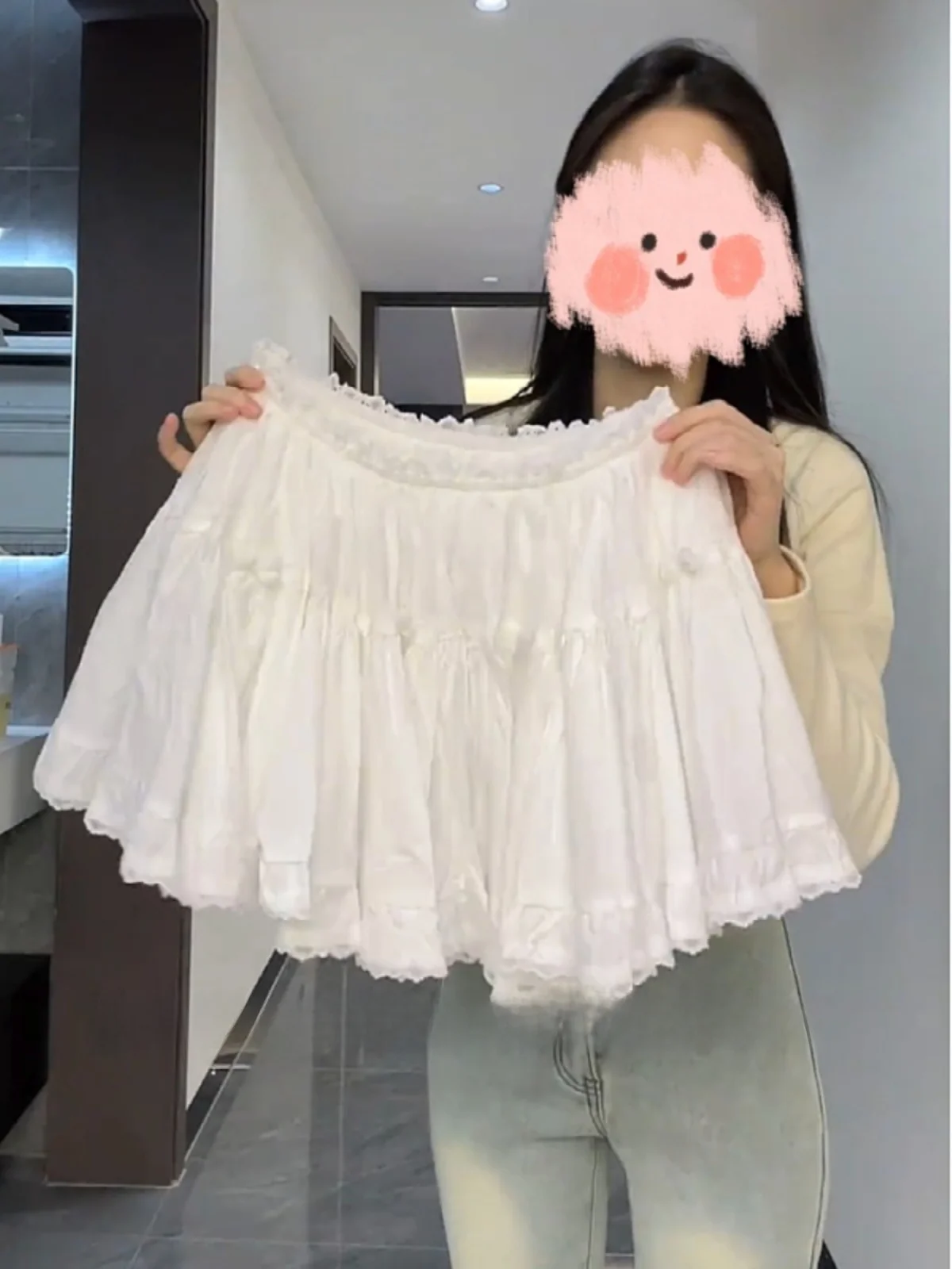 Large Size Women's Ballet Style Fashionable Versatile Girl's Lace Splicing Knot Cake Short Skirt Half-length Skirt
Large Size Women's Ballet Style Fashionable Versatile Girl's Lace Splicing Knot Cake Short Skirt Half-length Skirt