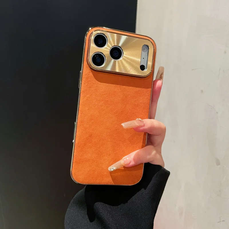 Suitable for electroplated sheepskin leatheriphone17PMBusiness Simplicity15PProtective Sleeve17Orange high-end phone case
Suitable for electroplated sheepskin leatheriphone17PMBusiness Simplicity15PProtective Sleeve17Orange high-end phone case