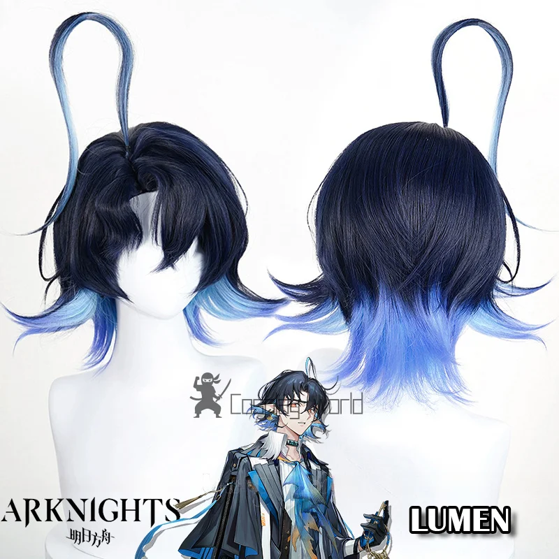 Парик для косплея Arknights Lumen, синий градиент, короткие колючие волосы, термостойкие синтетические парики для мужчин и женщин, Рождественская вечеринка, Хэллоуин
Парик для косплея Arknights Lumen, синий градиент, короткие колючие волосы, термостойкие синтетические парики для мужчин и женщин, Рождественская вечеринка, Хэллоуин