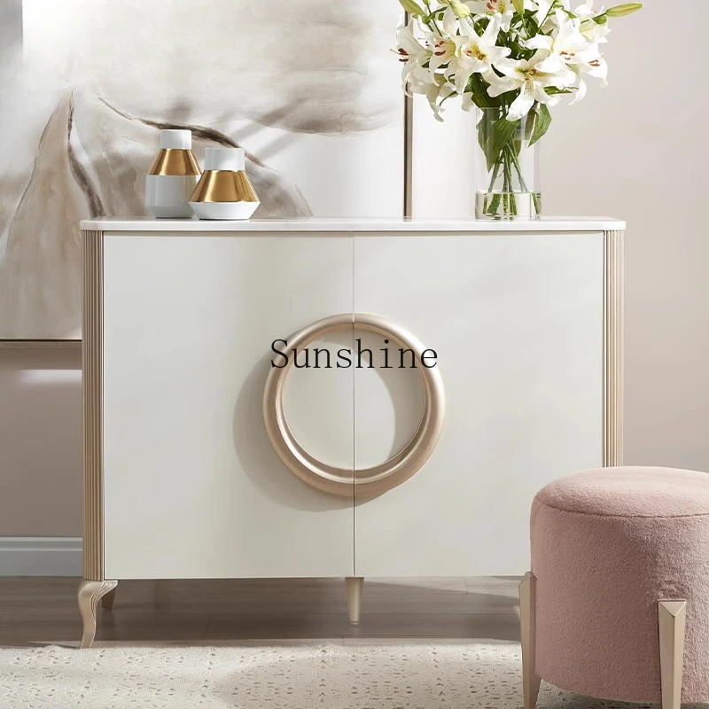 French light luxury solid wood dining edge marble cabinet living room bedroom storage
French light luxury solid wood dining edge marble cabinet living room bedroom storage